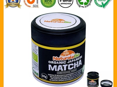 Welded Food Can Packaging 30g Matcha Tea Powder Tin with Seal Screw Top