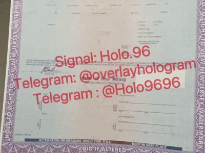 certificate of title UV paper with print blank car title