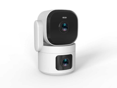 House Security Dual Cameras With Infrared Night Vision, Human Tracking & 2-Way