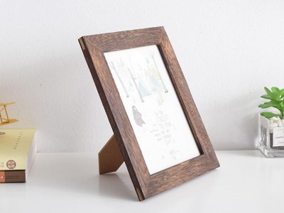 Factory Wholesale Wooden Picture Frame Carbonized Paulownia Wood Photo Frame