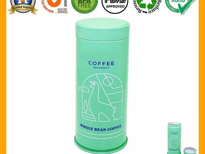 Custom Screw Top Airtight Tin Coffee Bean Can with Peel-off Seal Lid and Valve