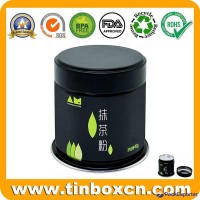 China Manufacturer 40g Metal Can Matcha Tea Powder Airtight Tin Canister