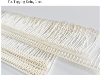 GRS Garment recycled hangtag string lock loop cord for use with tagging machine