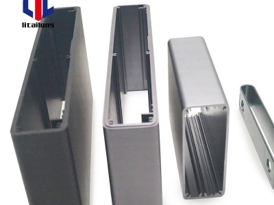 DIY factory custom aluminum enclosure black anodized extruded housing box