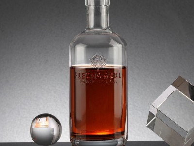 Transparent Beverage Brandy Whiskey Spirits Glass Bottle