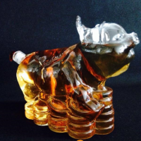 Animal shaped glass craft bottle