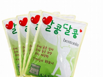 Korea Clumping Dust-free Bentonite stick cat litter 5L