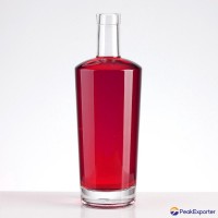 750ml Oval Shape Glass Vodka Bottle        750ml Glass Liquor Bottles Wholesale