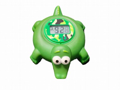 02SC  crocodile bath thermometer